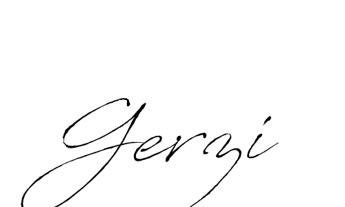 Design your own signature with our free online signature maker. With this signature software, you can create a handwritten (Antro_Vectra) signature for name Gerzi. Gerzi signature style 6 images and pictures png