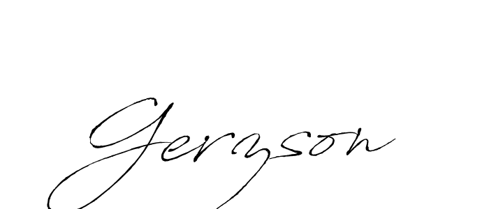 Once you've used our free online signature maker to create your best signature Antro_Vectra style, it's time to enjoy all of the benefits that Gerzson name signing documents. Gerzson signature style 6 images and pictures png