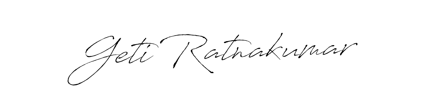 Make a beautiful signature design for name Geti Ratnakumar. Use this online signature maker to create a handwritten signature for free. Geti Ratnakumar signature style 6 images and pictures png