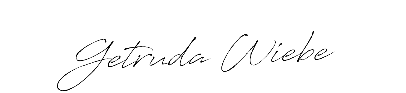 It looks lik you need a new signature style for name Getruda Wiebe. Design unique handwritten (Antro_Vectra) signature with our free signature maker in just a few clicks. Getruda Wiebe signature style 6 images and pictures png