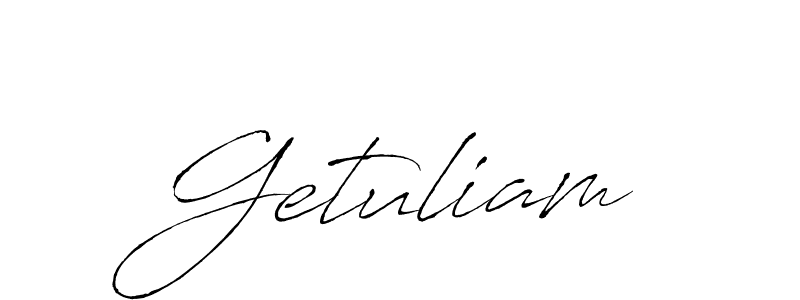 You can use this online signature creator to create a handwritten signature for the name Getuliam. This is the best online autograph maker. Getuliam signature style 6 images and pictures png