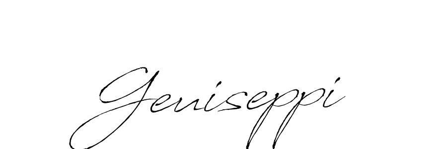 Similarly Antro_Vectra is the best handwritten signature design. Signature creator online .You can use it as an online autograph creator for name Geuiseppi. Geuiseppi signature style 6 images and pictures png