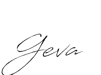 Use a signature maker to create a handwritten signature online. With this signature software, you can design (Antro_Vectra) your own signature for name Geva. Geva signature style 6 images and pictures png