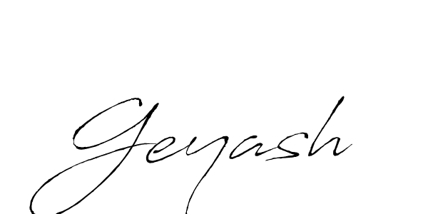 Antro_Vectra is a professional signature style that is perfect for those who want to add a touch of class to their signature. It is also a great choice for those who want to make their signature more unique. Get Geyash name to fancy signature for free. Geyash signature style 6 images and pictures png