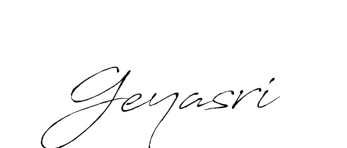 Design your own signature with our free online signature maker. With this signature software, you can create a handwritten (Antro_Vectra) signature for name Geyasri. Geyasri signature style 6 images and pictures png