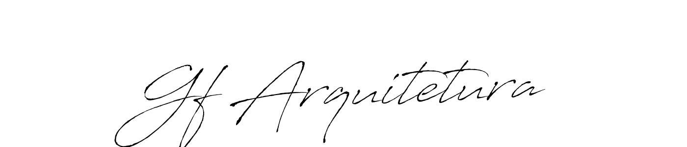 Gf Arquitetura stylish signature style. Best Handwritten Sign (Antro_Vectra) for my name. Handwritten Signature Collection Ideas for my name Gf Arquitetura. Gf Arquitetura signature style 6 images and pictures png