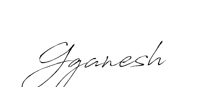 Make a beautiful signature design for name Gganesh. With this signature (Antro_Vectra) style, you can create a handwritten signature for free. Gganesh signature style 6 images and pictures png