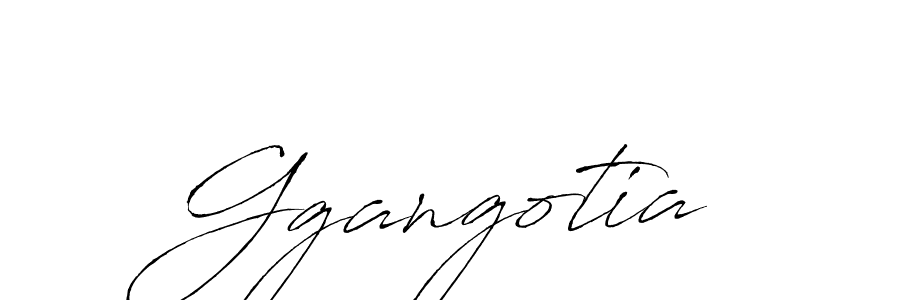 Use a signature maker to create a handwritten signature online. With this signature software, you can design (Antro_Vectra) your own signature for name Ggangotia. Ggangotia signature style 6 images and pictures png