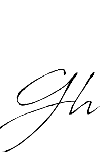Make a beautiful signature design for name Gh. With this signature (Antro_Vectra) style, you can create a handwritten signature for free. Gh signature style 6 images and pictures png