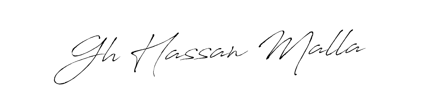 The best way (Antro_Vectra) to make a short signature is to pick only two or three words in your name. The name Gh Hassan Malla include a total of six letters. For converting this name. Gh Hassan Malla signature style 6 images and pictures png