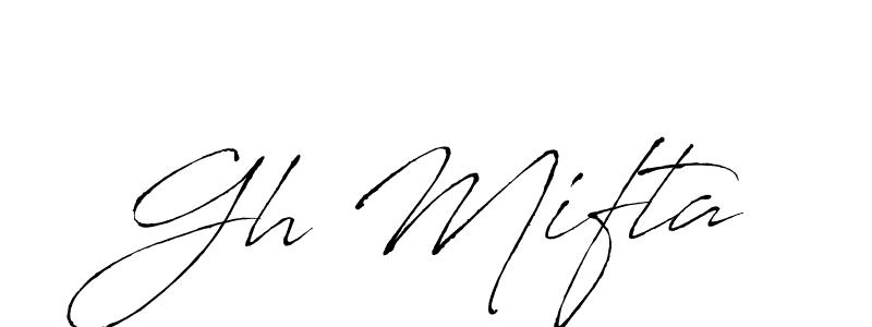 Gh Mifta stylish signature style. Best Handwritten Sign (Antro_Vectra) for my name. Handwritten Signature Collection Ideas for my name Gh Mifta. Gh Mifta signature style 6 images and pictures png