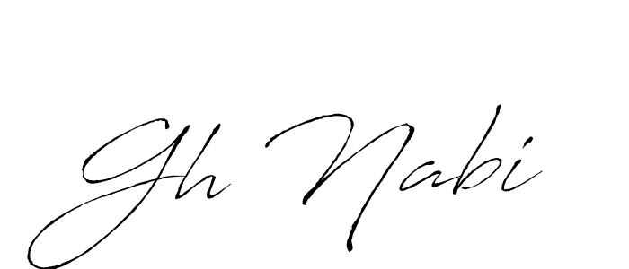 Make a beautiful signature design for name Gh Nabi. Use this online signature maker to create a handwritten signature for free. Gh Nabi signature style 6 images and pictures png