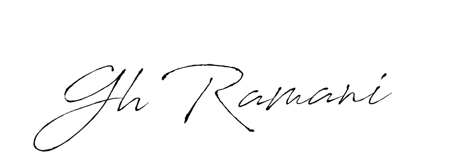 Similarly Antro_Vectra is the best handwritten signature design. Signature creator online .You can use it as an online autograph creator for name Gh Ramani. Gh Ramani signature style 6 images and pictures png