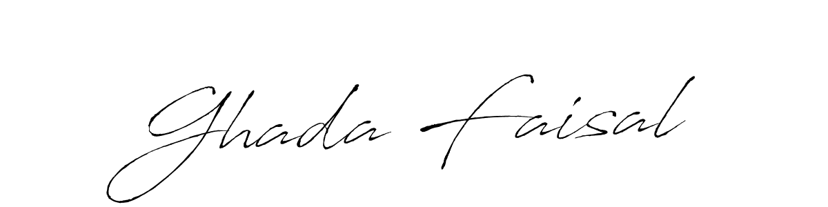 Create a beautiful signature design for name Ghada Faisal. With this signature (Antro_Vectra) fonts, you can make a handwritten signature for free. Ghada Faisal signature style 6 images and pictures png