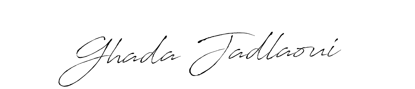 The best way (Antro_Vectra) to make a short signature is to pick only two or three words in your name. The name Ghada Jadlaoui include a total of six letters. For converting this name. Ghada Jadlaoui signature style 6 images and pictures png