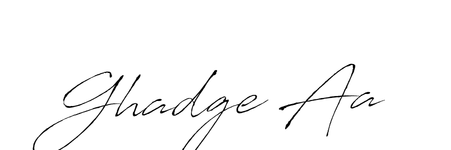 How to make Ghadge Aa signature? Antro_Vectra is a professional autograph style. Create handwritten signature for Ghadge Aa name. Ghadge Aa signature style 6 images and pictures png
