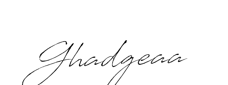 Make a beautiful signature design for name Ghadgeaa. With this signature (Antro_Vectra) style, you can create a handwritten signature for free. Ghadgeaa signature style 6 images and pictures png