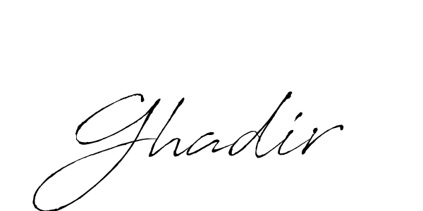 The best way (Antro_Vectra) to make a short signature is to pick only two or three words in your name. The name Ghadir include a total of six letters. For converting this name. Ghadir signature style 6 images and pictures png