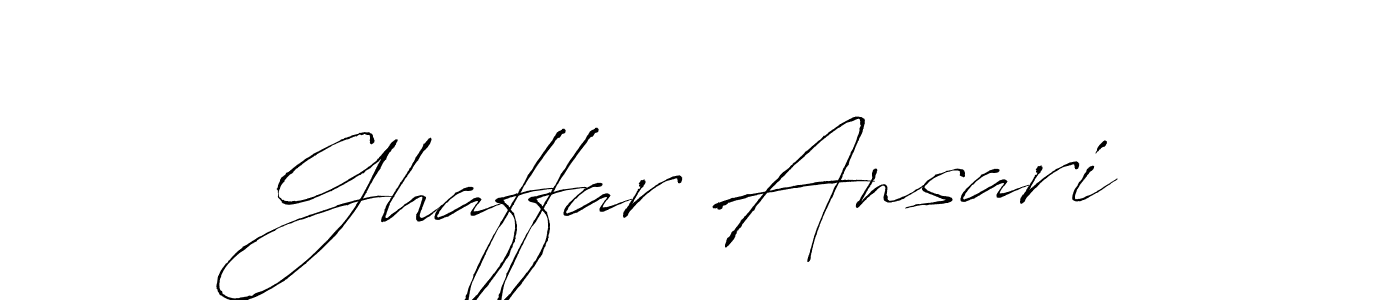 Create a beautiful signature design for name Ghaffar Ansari. With this signature (Antro_Vectra) fonts, you can make a handwritten signature for free. Ghaffar Ansari signature style 6 images and pictures png