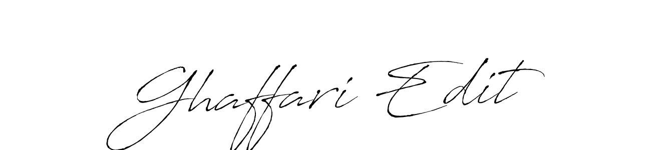 Design your own signature with our free online signature maker. With this signature software, you can create a handwritten (Antro_Vectra) signature for name Ghaffari Edit. Ghaffari Edit signature style 6 images and pictures png