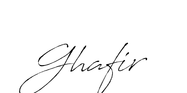 How to make Ghafir signature? Antro_Vectra is a professional autograph style. Create handwritten signature for Ghafir name. Ghafir signature style 6 images and pictures png