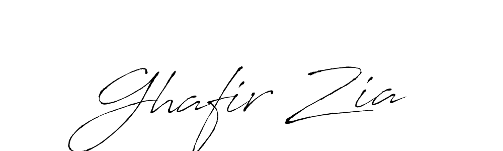 Make a beautiful signature design for name Ghafir Zia. With this signature (Antro_Vectra) style, you can create a handwritten signature for free. Ghafir Zia signature style 6 images and pictures png