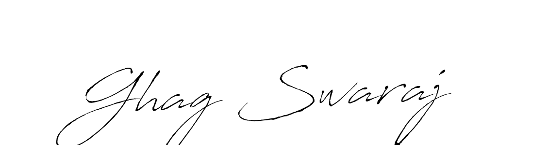 Design your own signature with our free online signature maker. With this signature software, you can create a handwritten (Antro_Vectra) signature for name Ghag Swaraj. Ghag Swaraj signature style 6 images and pictures png