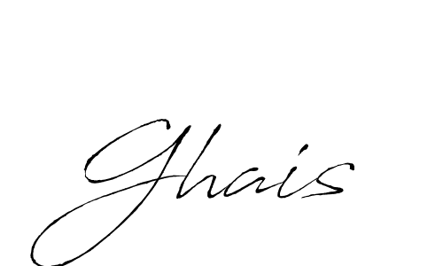 Design your own signature with our free online signature maker. With this signature software, you can create a handwritten (Antro_Vectra) signature for name Ghais. Ghais signature style 6 images and pictures png