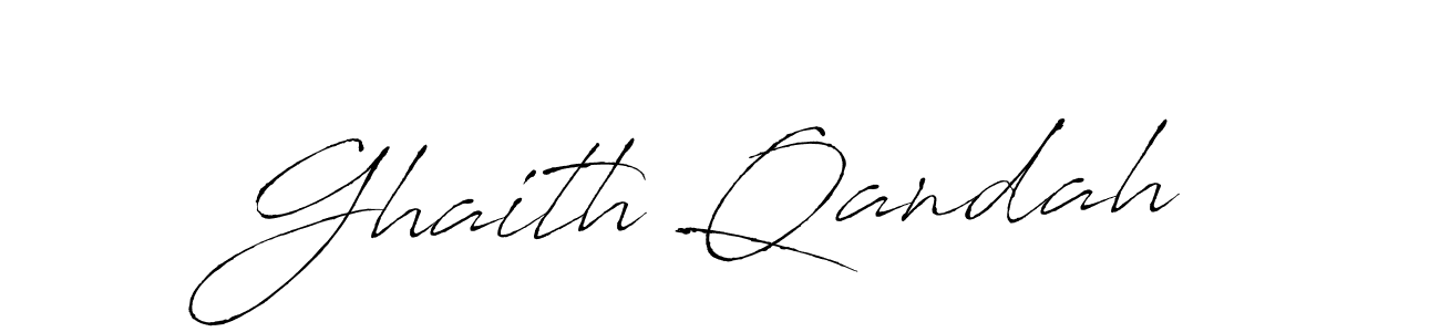 Ghaith Qandah stylish signature style. Best Handwritten Sign (Antro_Vectra) for my name. Handwritten Signature Collection Ideas for my name Ghaith Qandah. Ghaith Qandah signature style 6 images and pictures png