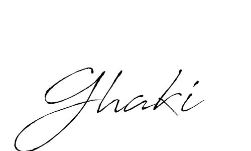 Design your own signature with our free online signature maker. With this signature software, you can create a handwritten (Antro_Vectra) signature for name Ghaki. Ghaki signature style 6 images and pictures png