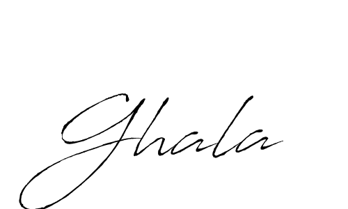 Ghala stylish signature style. Best Handwritten Sign (Antro_Vectra) for my name. Handwritten Signature Collection Ideas for my name Ghala. Ghala signature style 6 images and pictures png