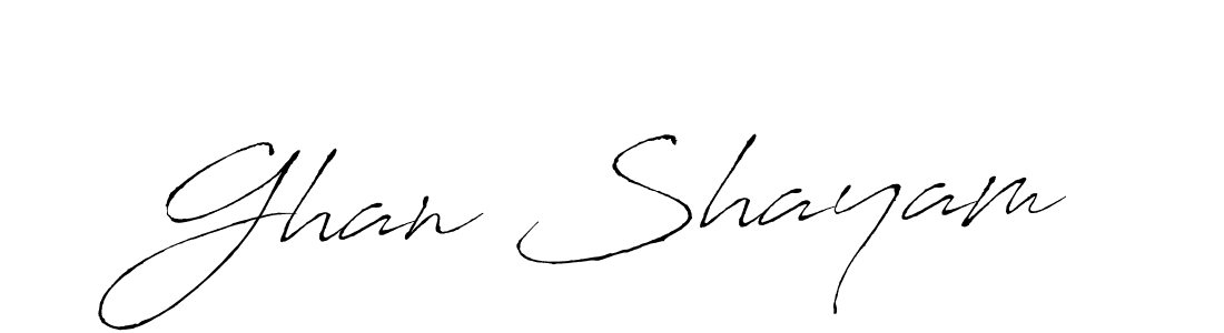 Similarly Antro_Vectra is the best handwritten signature design. Signature creator online .You can use it as an online autograph creator for name Ghan Shayam. Ghan Shayam signature style 6 images and pictures png