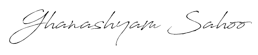 Explore multiple handwriting variations for Ghanashyam Sahoo including this stunning Antro_Vectra design. Free to use across all platforms. Ghanashyam Sahoo signature style 6 images and pictures png