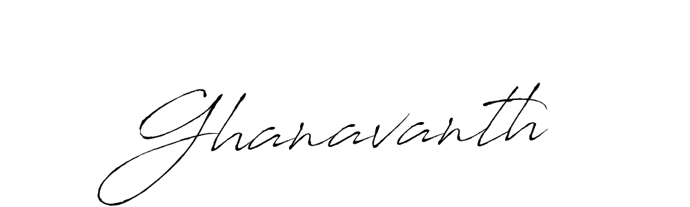 How to make Ghanavanth signature? Antro_Vectra is a professional autograph style. Create handwritten signature for Ghanavanth name. Ghanavanth signature style 6 images and pictures png
