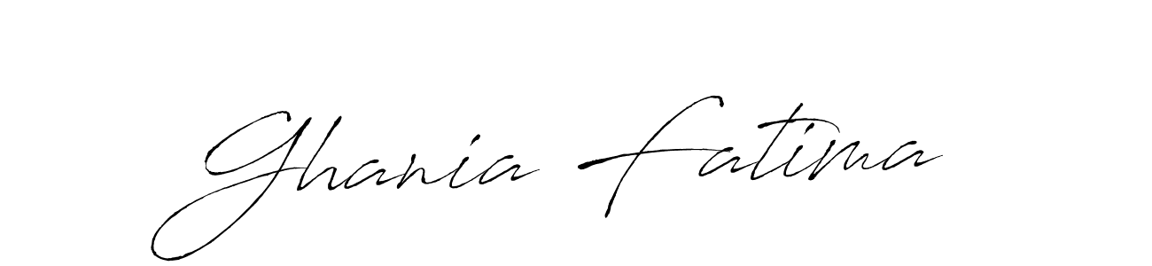 Ghania Fatima stylish signature style. Best Handwritten Sign (Antro_Vectra) for my name. Handwritten Signature Collection Ideas for my name Ghania Fatima. Ghania Fatima signature style 6 images and pictures png