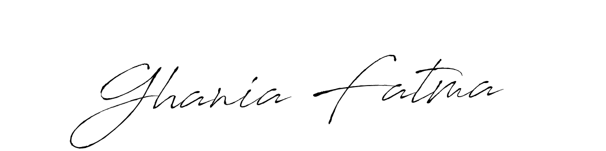 Ghania Fatma stylish signature style. Best Handwritten Sign (Antro_Vectra) for my name. Handwritten Signature Collection Ideas for my name Ghania Fatma. Ghania Fatma signature style 6 images and pictures png