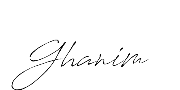 Make a beautiful signature design for name Ghanim. Use this online signature maker to create a handwritten signature for free. Ghanim signature style 6 images and pictures png