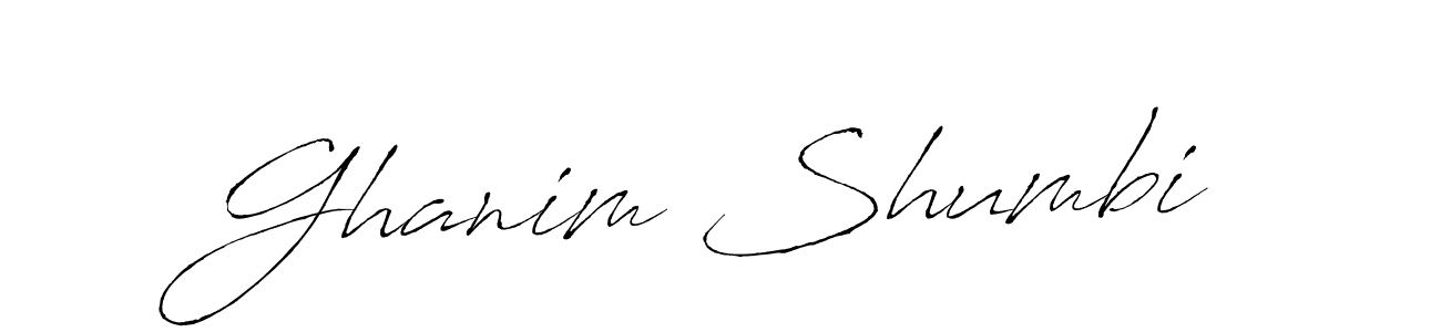 The best way (Antro_Vectra) to make a short signature is to pick only two or three words in your name. The name Ghanim Shumbi include a total of six letters. For converting this name. Ghanim Shumbi signature style 6 images and pictures png