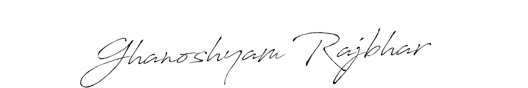Create a beautiful signature design for name Ghanoshyam Rajbhar. With this signature (Antro_Vectra) fonts, you can make a handwritten signature for free. Ghanoshyam Rajbhar signature style 6 images and pictures png
