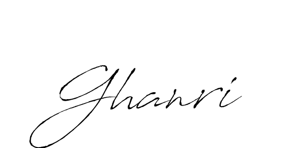 Create a beautiful signature design for name Ghanri. With this signature (Antro_Vectra) fonts, you can make a handwritten signature for free. Ghanri signature style 6 images and pictures png