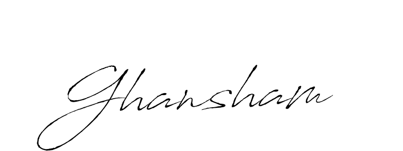 The best way (Antro_Vectra) to make a short signature is to pick only two or three words in your name. The name Ghansham include a total of six letters. For converting this name. Ghansham signature style 6 images and pictures png