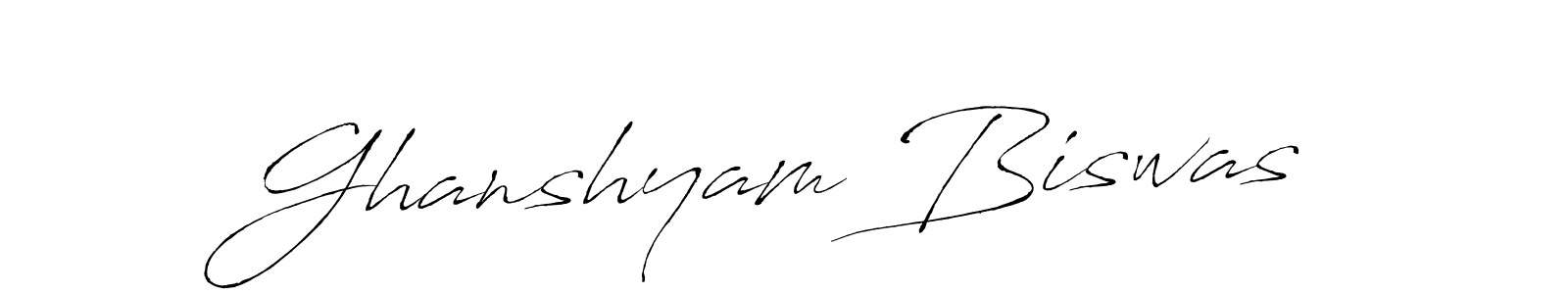 Ghanshyam Biswas stylish signature style. Best Handwritten Sign (Antro_Vectra) for my name. Handwritten Signature Collection Ideas for my name Ghanshyam Biswas. Ghanshyam Biswas signature style 6 images and pictures png