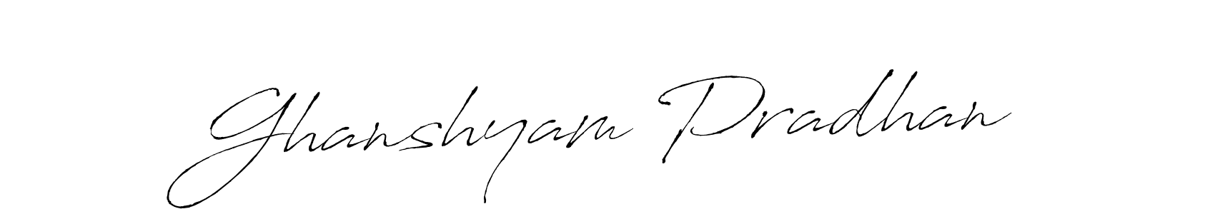 Use a signature maker to create a handwritten signature online. With this signature software, you can design (Antro_Vectra) your own signature for name Ghanshyam Pradhan. Ghanshyam Pradhan signature style 6 images and pictures png