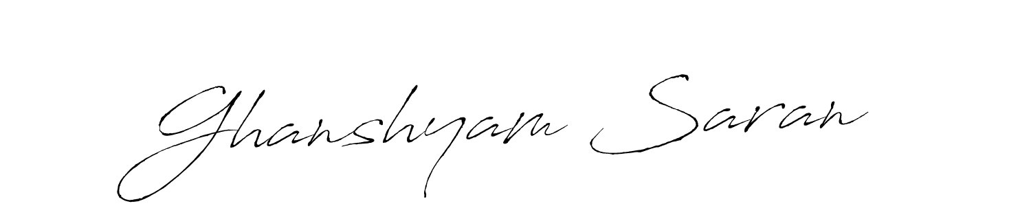 Also we have Ghanshyam Saran name is the best signature style. Create professional handwritten signature collection using Antro_Vectra autograph style. Ghanshyam Saran signature style 6 images and pictures png