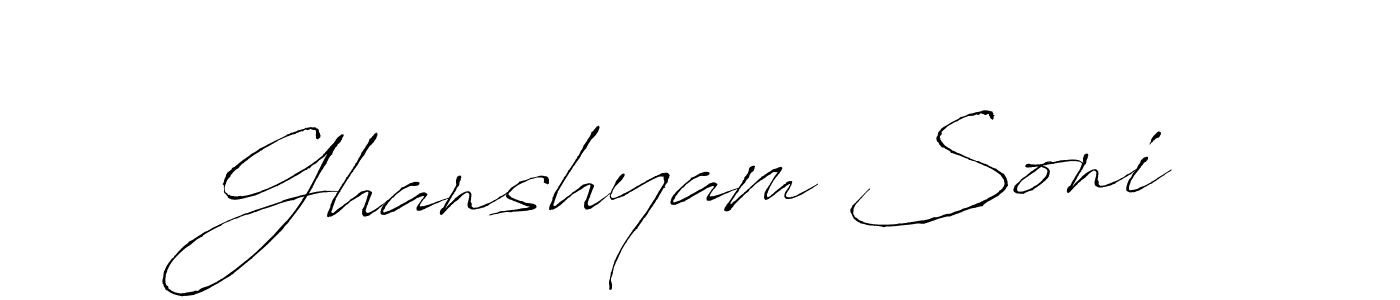 Make a beautiful signature design for name Ghanshyam Soni. Use this online signature maker to create a handwritten signature for free. Ghanshyam Soni signature style 6 images and pictures png