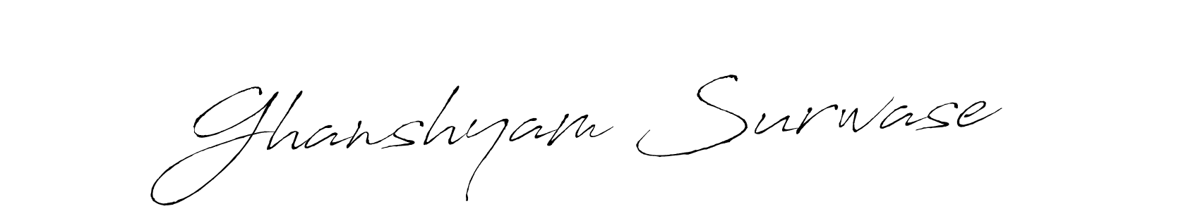 Also we have Ghanshyam Surwase name is the best signature style. Create professional handwritten signature collection using Antro_Vectra autograph style. Ghanshyam Surwase signature style 6 images and pictures png