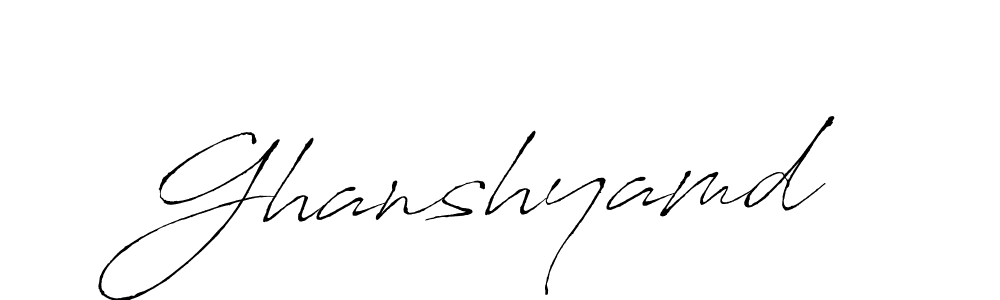 Also we have Ghanshyamd name is the best signature style. Create professional handwritten signature collection using Antro_Vectra autograph style. Ghanshyamd signature style 6 images and pictures png