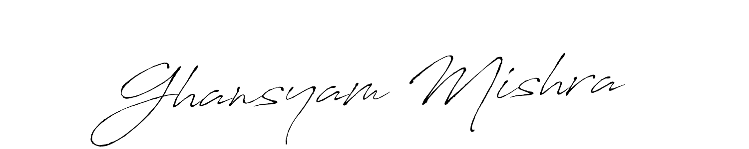 How to make Ghansyam Mishra signature? Antro_Vectra is a professional autograph style. Create handwritten signature for Ghansyam Mishra name. Ghansyam Mishra signature style 6 images and pictures png