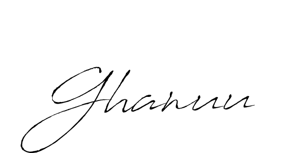 You should practise on your own different ways (Antro_Vectra) to write your name (Ghanuu) in signature. don't let someone else do it for you. Ghanuu signature style 6 images and pictures png