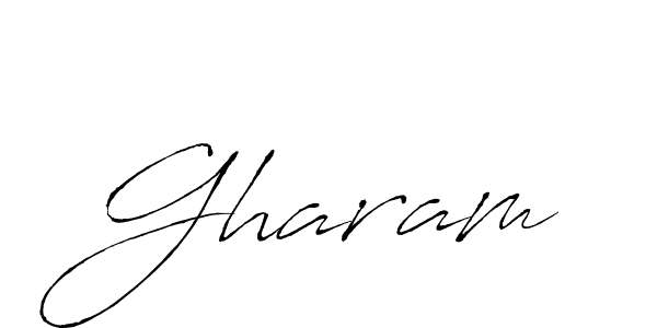 if you are searching for the best signature style for your name Gharam. so please give up your signature search. here we have designed multiple signature styles  using Antro_Vectra. Gharam signature style 6 images and pictures png